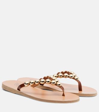 Ancient Greek Sandals Endoxi studded leather thong sandals