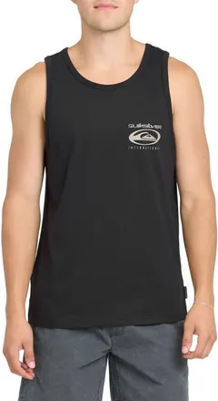 Quiksilver International Logo Cotton Tank in Black at Nordstrom, Size Xx-Large