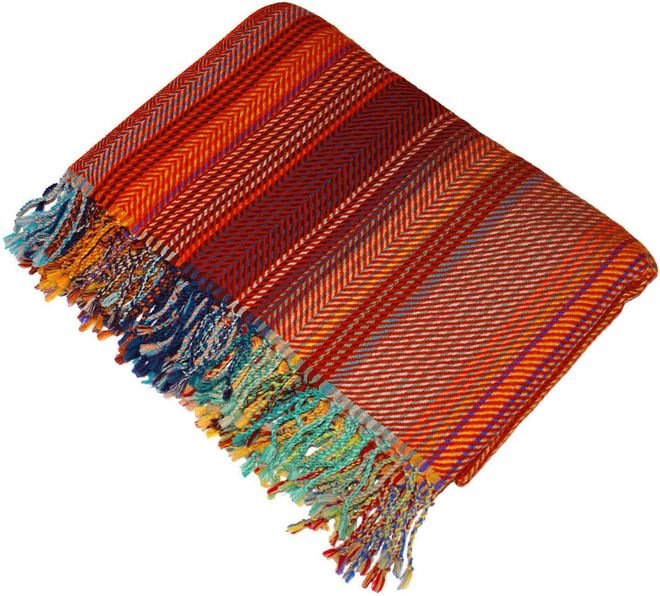 Lorenzo Cana Wolldecke Jacquard gewebt 100% Wolle vom Merinolamm Mehrfarbig flauschig Decke Wohndecke Sofadecke Wohndecke 9621177 ab 74,99 €