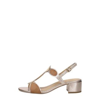 Marco Tozzi Schoenen, Dames, Beige, 42 EU, Leer, Sandalen Hak