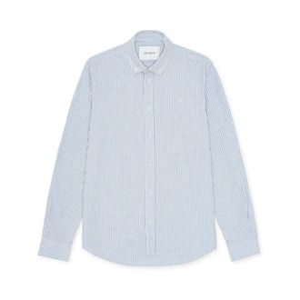 Les Deux Casual Shirts, male, Blue, Size: XL Chemise ray&eacute;e Konrad