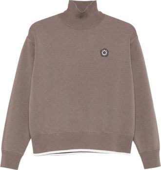 Kenzo Maglione Boke Flower 2.0 con ricamo - Marrone