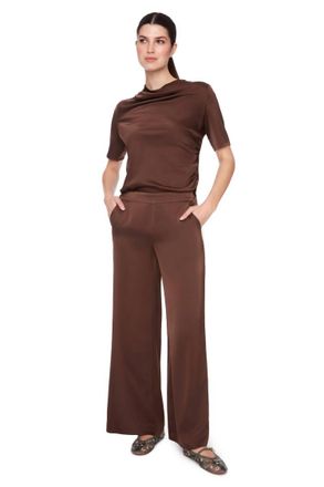 UP Wide Leg Belize Pants In Brown