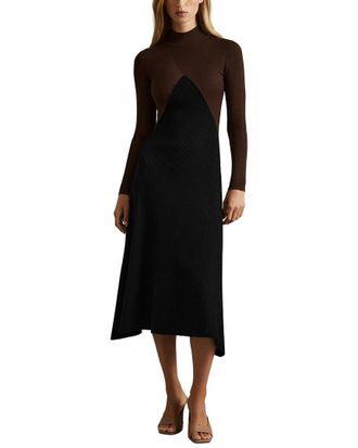 Reiss Hope Fluted Knit Dress
