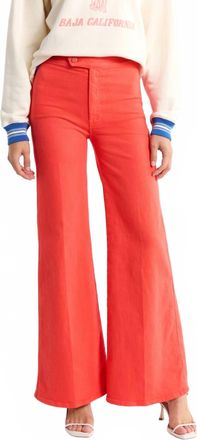 Mother Tab Roller Skimp Pants In Playdate Emberglow