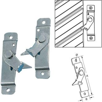 Bolis Italia 25 X Bloqueador De Tapaje De Acero Zincado Derecha E Izquierda