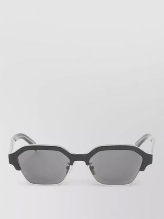 Celine square frame 63 sunglasses metal acetate