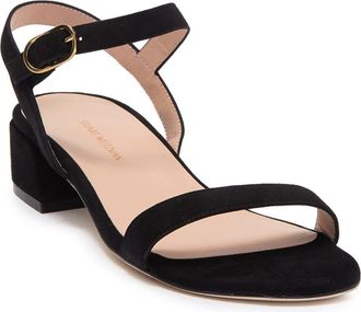 Stuart Weitzman Tibby Block Heel Sandal in Black at Nordstrom Rack, Size 11