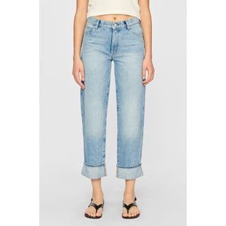 DL1961 Thea Relaxed Tapered Boyfriend Ankle Jeans in Daydream Cuffed at Nordstrom Rack, Size 24