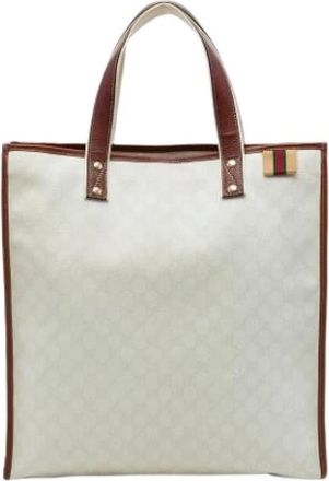 Gucci Bolso Tote Pre-owned Vintage - Pre-owned - Mujer - Blanco - ONE SIZE