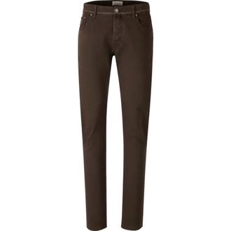 Jacob Cohen Heren, Jeans, Bruin, Maat: W35 Katoen