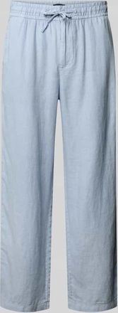 Mc Neal Leinenhose mit elastischem Bund in Eisblau, Gr&ouml;&szlig;e XXL