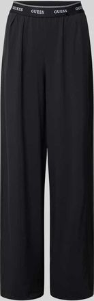 Guess Wide Fit Pants mit elastischem Bund Modell SELENE in Black, Gr&ouml;&szlig;e XL