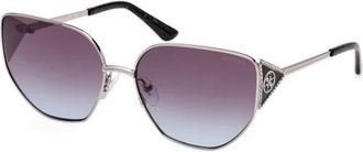 Guess Authentieke Stijlvolle Brillen van Premium Kwaliteit - Dames - Zonnebrillen - Grijs - 60 MM - Accessoires