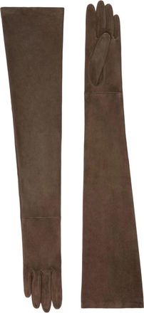 Max Mara LONG SUEDE GLOVES - Max Mara - Woman