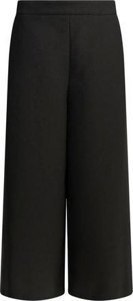 Chlo&eacute; Pantaloni sartoriali a gamba larga in crepe di lana - - Trousers - Donna - Nero - S