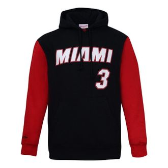 Mitchell & Ness x NBA Miami Heat 2006 Fleece Hoodie Dwyane Wade 3 FNNP3417-MHE06DWABKRD