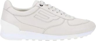 Bally Gismo 6239589 Mens Dusty White Calf Plain Leather Sneakers