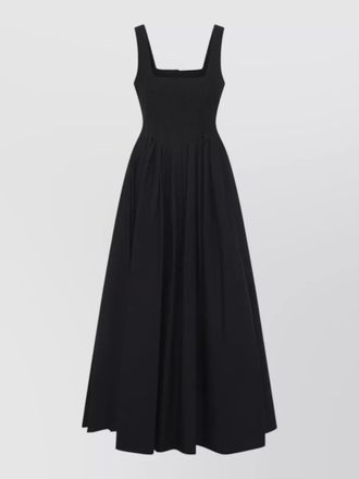 Sportmax giro midi dress square neck flared skirt