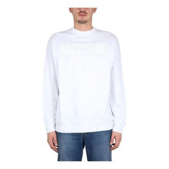Moschino Heren, Sweatshirts & Hoodies, Wit, Maat: L Katoen