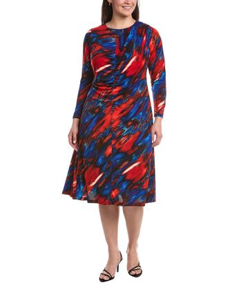 Tahari by ASL Plus Printed Midi Dress