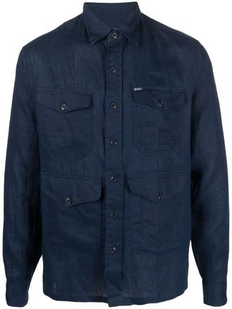 Polo Ralph Lauren multiple flap-pocket shirt - Blue