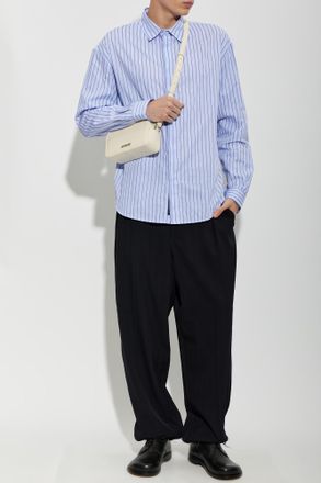 Jacquemus Cotton Shirt Simon, Mens, Blue