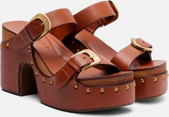 Zimmermann Alight studded leather platform sandals