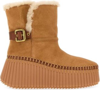 Chlo&eacute; Light Brown Suede Boots