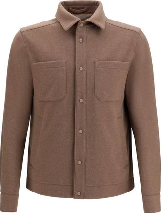 Herno Giacca con Bottoni a Pressione - - Jackets - Uomo - Marrone - L