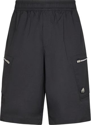 Moose Knuckles Casual Shorts, male, Black, Size: XL Topflight Cargo Short