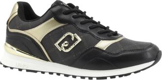 Liu Jo Maxi Wonder Low 02 - Dames - Sneakers - Zwart - 36 EU - Leer - Schoenen