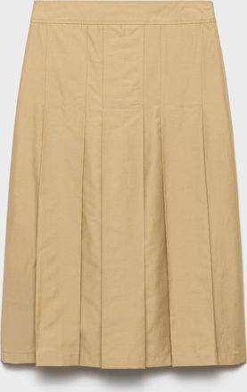 Prada Pleated technical fabric skirt