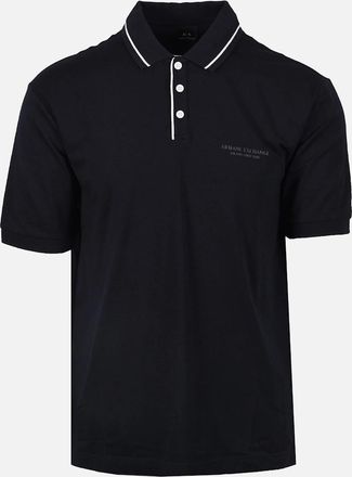 A|X Armani Exchange Mens Armani Exchange Jersey Polo Shirt Deep Navy - Size: 38