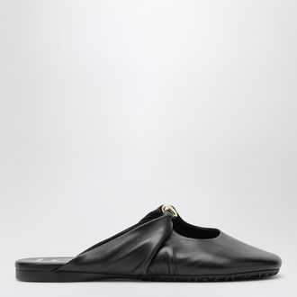Loewe Pebble sabot in soft lamb nappa leather in black