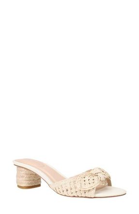 Pelle Moda Eaden Slide Sandal in Ivory Woven at Nordstrom, Size 8.5