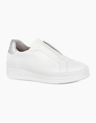 Gabor Womens Kea Womens Trainers - White Sil Lea - Size: 7.5