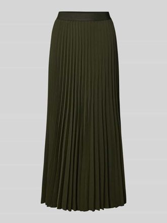 GANT Midirock mit Plisseefalten in Dunkelgruen, Größe 34