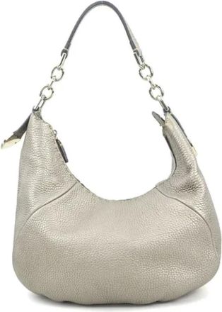 Fendi Pre-owned Shoulder Bags, female, White, Size: ONE SIZE Pre-owned Leather shoulder-bags