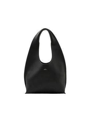 A.P.C. Textured Leather Shoulder Bag with Stud Detailing