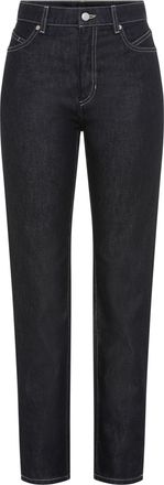 Boss Orange by Hugo Boss High-waist-Jeans BOSS ORANGE ADA SLIM HR 1.0 Premium Damenmode, Damen, Gr. 29, L&auml;nge 30, dunkelblau 401, Denim/Jeans, Obermaterial: 61% Baumwolle, 39%