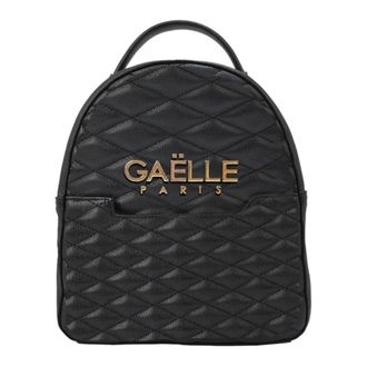 Ga&euml;lle Paris Backpacks, female, Black, Size: ONE SIZE Regular Back Pack Metal Logo