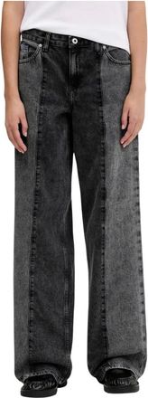 Karl Lagerfeld Dames, Jeans, Grijs, Maat: W28 L32 Katoen