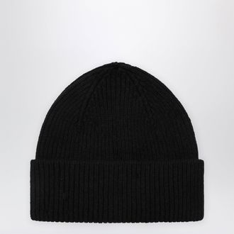Le Bonnet Beanie in lana e caregora color Onyx
