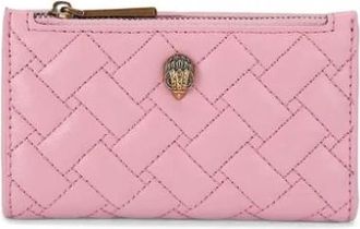 Kurt Geiger Kensington Soft Wallet - Dames - Portefeuilles - Roze - ONE Size - Leer - Accessoires