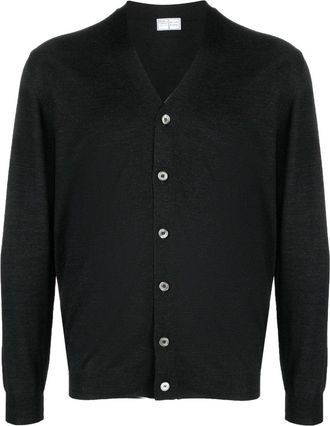 Fedeli Iconic virgin-wool cardigan - men - Virgin Wool - 52 - Black