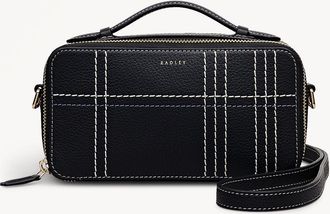 Radley London Calvert Way - Check Micro Phone Cross Body Black - 113136