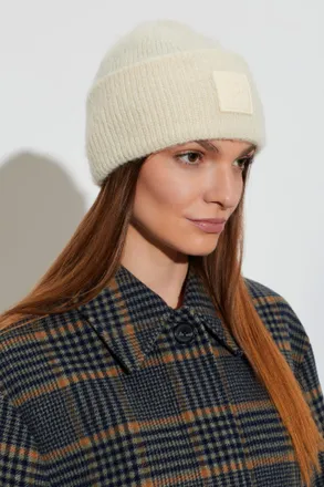 Ami Cap With Logo Patch, Unisex, Cream