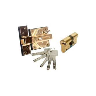 Lince Cerrojo Sobreponer 35x30mm Alta Seg. Lince Ac Ltdo. 7930rhl+c6535