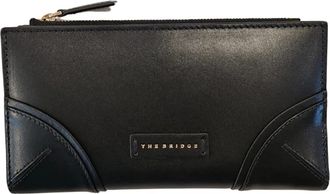 The Bridge Matilde Leren Portemonnee met Muntzakje - Dames - Portefeuilles - Zwart - ONE Size - Leer - Accessoires